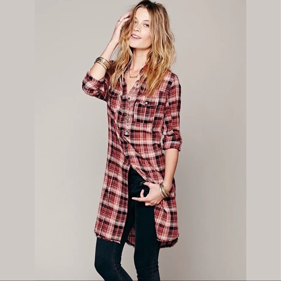 Free People Tops - Free People | Rare! Eight Days A Week Plaid Tunic